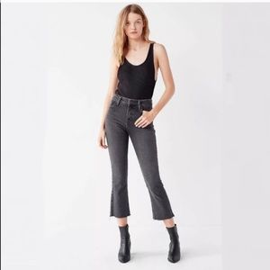 BDG kick flare high rise cropped jeans